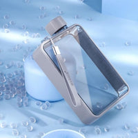 A5 Flat Water Bottle Portable Travel Mug BPA Free Water Bottle (Black) Kings Warehouse 