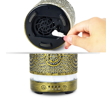 activiva 100ml Metal Essential Oil and Aroma Diffuser-Vintage Gold Appliances Supplies Kings Warehouse 