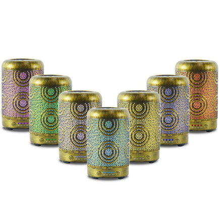 activiva 100ml Metal Essential Oil and Aroma Diffuser-Vintage Gold Appliances Supplies Kings Warehouse 