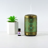 activiva 100ml Metal Essential Oil and Aroma Diffuser-Vintage Gold Appliances Supplies Kings Warehouse 