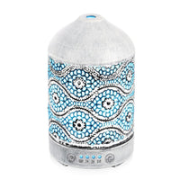 activiva 100ml Metal Essential Oil and Aroma Diffuser-Vintage White Appliances Supplies Kings Warehouse 