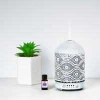 activiva 100ml Metal Essential Oil and Aroma Diffuser-Vintage White Appliances Supplies Kings Warehouse 