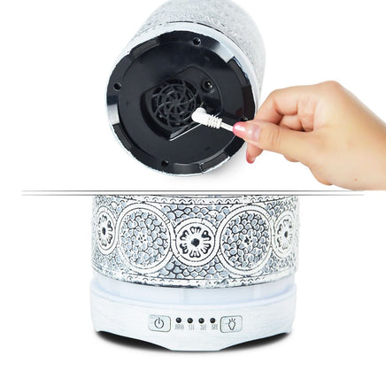 activiva 260ml Metal Essential Oil and Aroma Diffuser-Vintage White Appliances Supplies Kings Warehouse 
