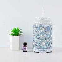 activiva 260ml Metal Essential Oil and Aroma Diffuser-Vintage White Appliances Supplies Kings Warehouse 