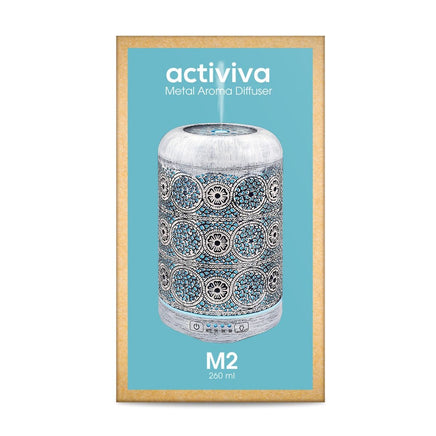 activiva 260ml Metal Essential Oil and Aroma Diffuser-Vintage White Appliances Supplies Kings Warehouse 