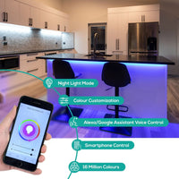 activiva 2m IP65 Smart RGB & Warm White LED Strip Lights Kings Warehouse 