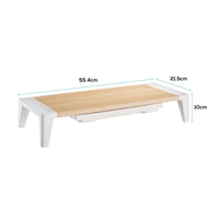 activiva Ergolife Monitor Stand Riser with Storage Drawer Kings Warehouse 
