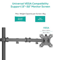 activiva ErgoLife Single Monitor Screen Double Joint Monitor Arm Kings Warehouse 