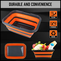 Adjustable Collapsible Sink 16L Large Portable Basket Wash Basin Outdoor Camping Kings Warehouse 