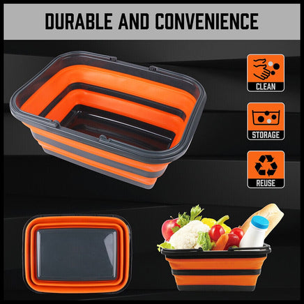 Adjustable Collapsible Sink 16L Large Portable Basket Wash Basin Outdoor Camping Kings Warehouse 