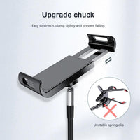 Adjustable Floor Stand Lazy Mount Holder Arm Bracket For iPad Tablet iPhone 175cm White Kings Warehouse 