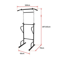 Adjustable Power Tower Dip Bar Pull Up Stand Fitness Station Kings Warehouse 