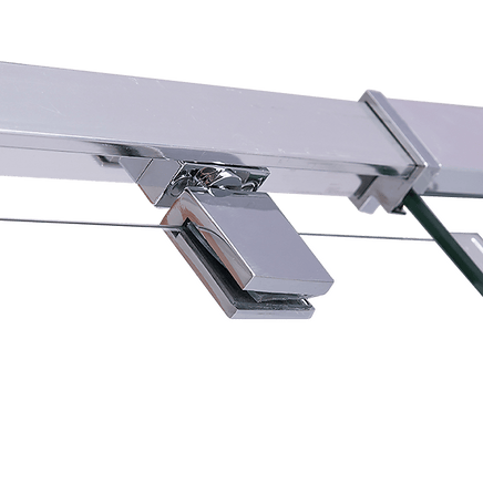 Adjustable Semi Frameless Shower Screen (74~82) x 195cm Australian Safety Glass Kings Warehouse 