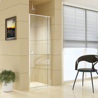 Adjustable Semi Frameless Shower Screen (74~82) x 195cm Australian Safety Glass Kings Warehouse 