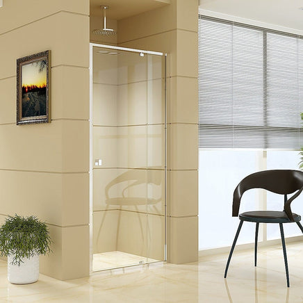Adjustable Semi Frameless Shower Screen (82~90) x 195cm Australian Safety Glass Kings Warehouse 