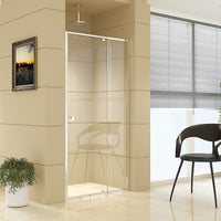 Adjustable Semi Frameless Shower Screen (98~106) x 195cm Australian Safety Glass Kings Warehouse 