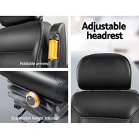 Adjustbale Tractor Seat with Suspension - Black Kings Warehouse 