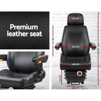 Adjustbale Tractor Seat with Suspension - Black Kings Warehouse 