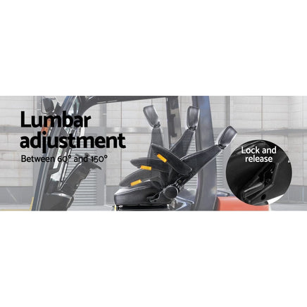 Adjustbale Tractor Seat with Suspension - Black Kings Warehouse 