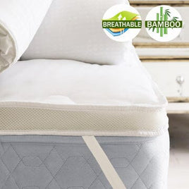 airmax bamboo mattress topper 1000gsm double Kings Warehouse 