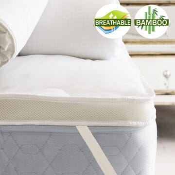 airmax bamboo mattress topper 1000gsm double Kings Warehouse 