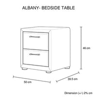 Albany Bedside Table Bedroom Kings Warehouse 