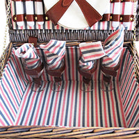 Alfresco 4 Person Picnic Basket Baskets Deluxe Outdoor Corporate Gift Blanket Kings Warehouse 