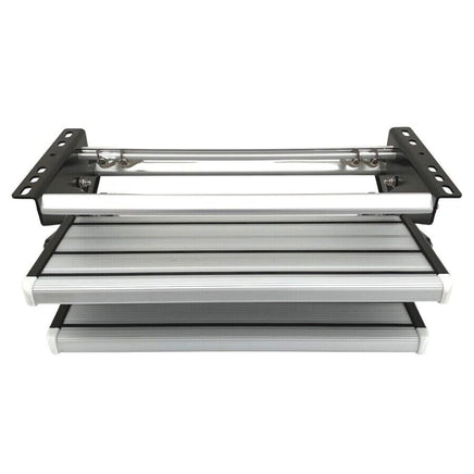 Aluminium Double Caravan Step Pull Out Folding Steps For Road RV Camper Trailer Kings Warehouse 