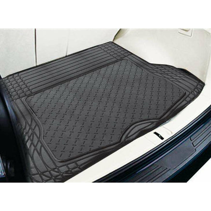ALUMINIUM LOOK 1-Piece Boot Mat - BLACK [Rubber/Aluminium Look] Others Kings Warehouse 