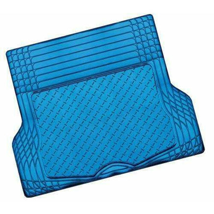 ALUMINIUM LOOK 1-Piece Boot Mat - BLUE [Rubber/Aluminium Look] Others Kings Warehouse 