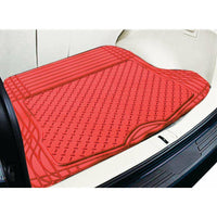 ALUMINIUM LOOK 1-Piece Boot Mat - RED [Rubber/Aluminium Look] Others Kings Warehouse 