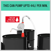 Aluminium Rotary Drum Pump Diesel Fuel Kero Oil Petrol 44 Gallon Drum Hand Pump Kings Warehouse 