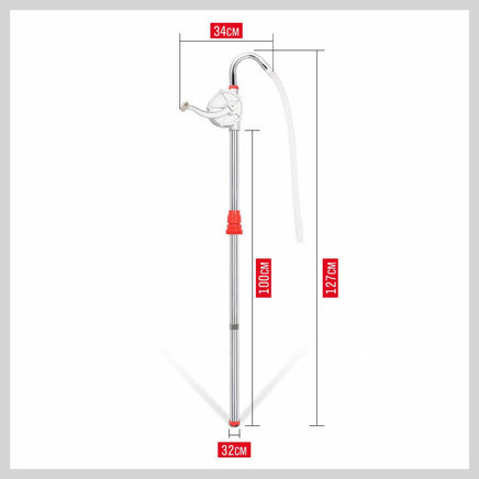 Aluminium Rotary Drum Pump Diesel Fuel Kero Oil Petrol 44 Gallon Drum Hand Pump Kings Warehouse 