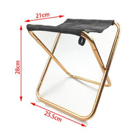Aluminum Camping Stool Portable Folding Sports Travel Camp Fishing Chair Outdoor Large Kings Warehouse 