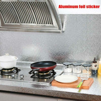 Aluminum Foil Sticker Self Adhesive Oil-proof Waterproof Kitchen Cabinet Wall(40*500cm) Kings Warehouse 