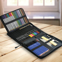 Art Sketch Pencils Oil Drawing Colouring Graphite Charcoal Pencil Set 72pcs/set Kings Warehouse 