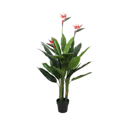 Artificial Bird Of Paradise Plant 110cm (Red Flowers) Kings Warehouse 