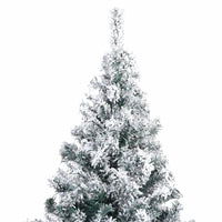 Artificial Christmas Tree with Flocked Snow Green 180 cm PVC Kings Warehouse 