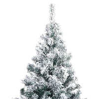 Artificial Christmas Tree with Flocked Snow Green 210 cm PVC Kings Warehouse 