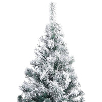 Artificial Christmas Tree with Flocked Snow Green 300 cm PVC Kings Warehouse 