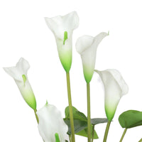 Artificial Flowering White Peace Lily / Calla Lily Plant 50cm New Arrivals Kings Warehouse 