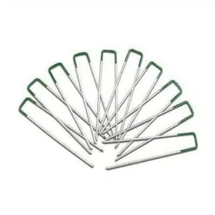 Artificial Grass Roll Pegs / Fake Grass Galvanized Metal Pegs With Green Top 10 Pieces Kings Warehouse 