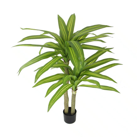 Artificial Multi Head Dracaena Tree With Mixed Green Leaves (Real Touch) 130cm Kings Warehouse 