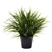 Artificial Ornamental Potted Dense Green Grass 38cm Kings Warehouse 