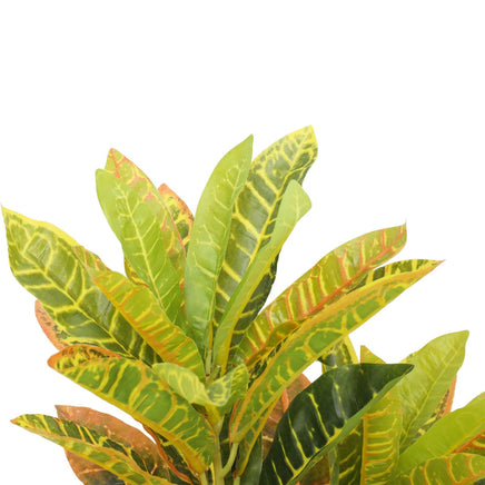 Artificial Potted Flaming Zebra (Codiaeum variegatum / crotons) 55cm Kings Warehouse 