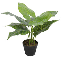 Artificial Potted Taro Plant / Elephant Ear 55cm Kings Warehouse 