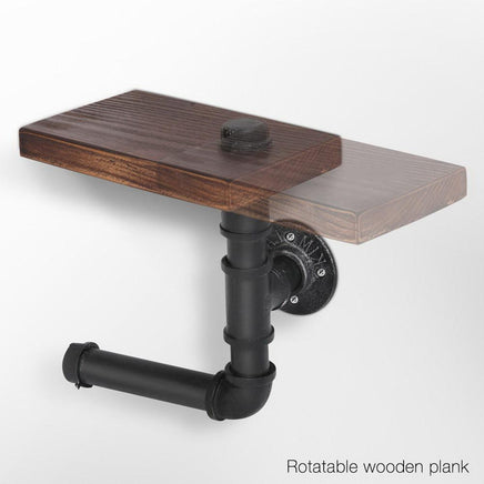 Artiss 1X Wall Shelves Paper Holder Industrial Pipe Shelf DIY Vintage Brackets DIY Kings Warehouse 