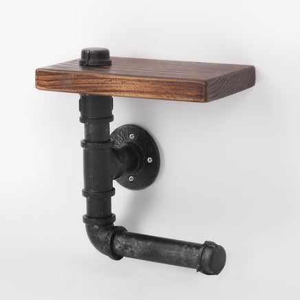 Artiss 1X Wall Shelves Paper Holder Industrial Pipe Shelf DIY Vintage Brackets DIY Kings Warehouse 