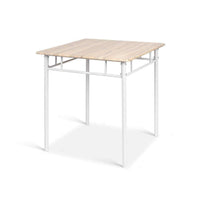 Artiss 3 Piece Dining Set - Natural Kings Warehouse 