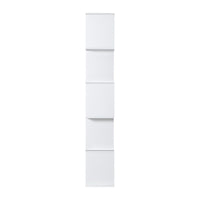 Artiss 5 Tier Bookshelf Display Shelf CD Cabinet Bookcase Stand Storage White Office Kings Warehouse 
